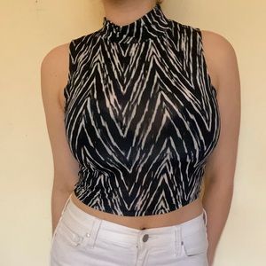 Zebra Crop Top